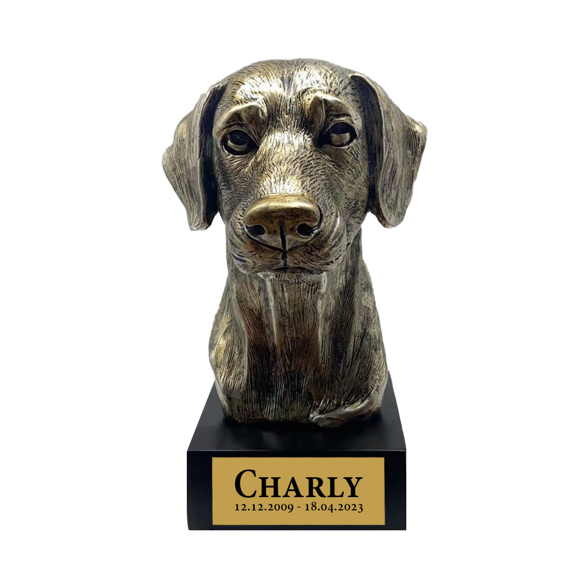 Bronze Hund Statue 14 "Dobermann"